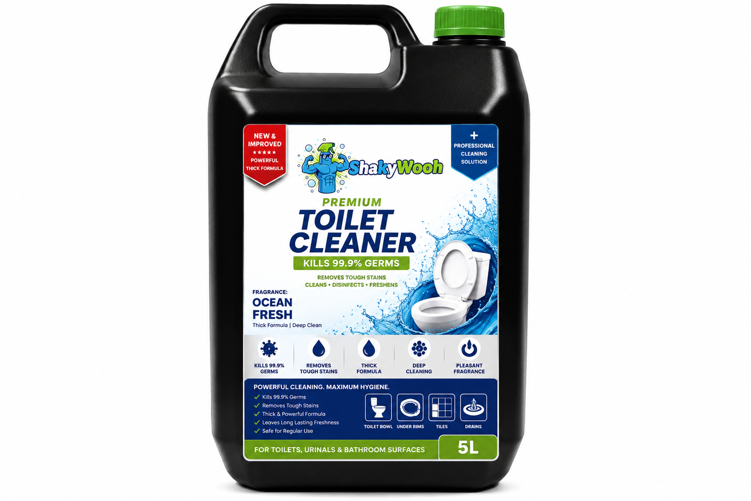 Shakywooh Premium Toilet Cleaner - Ocean Fresh